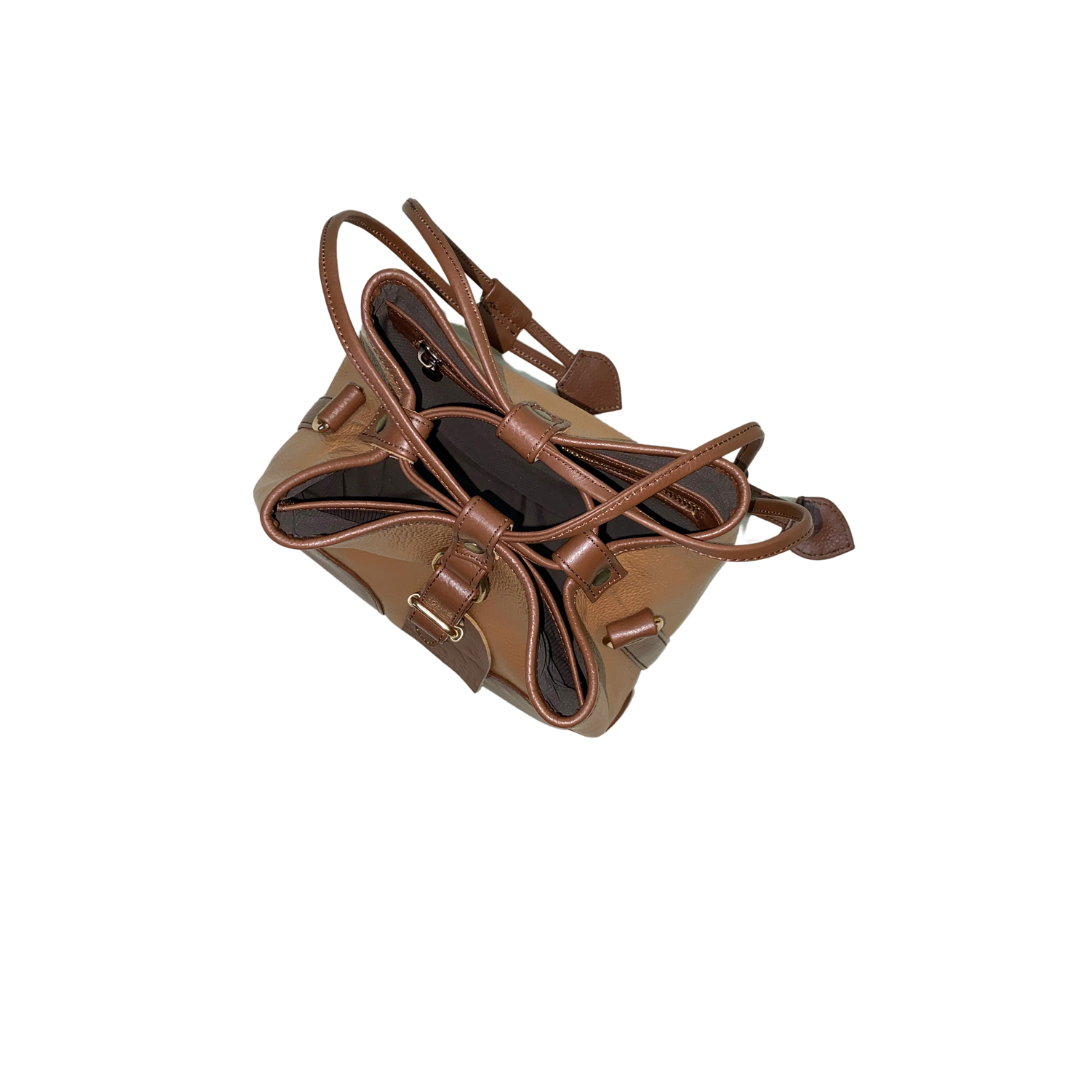 Mocha Luxe Bucket Bag