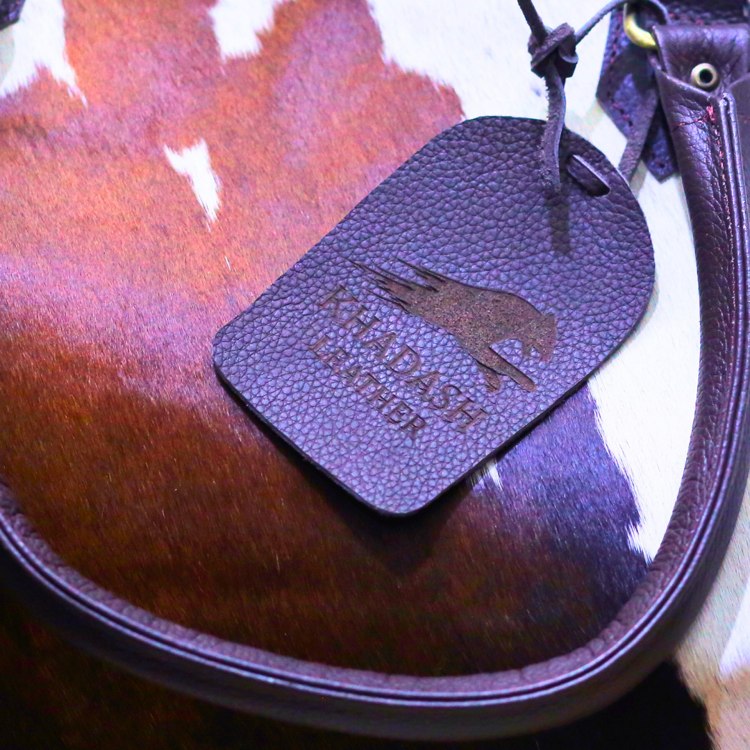 Khadash leather and co logo embossing